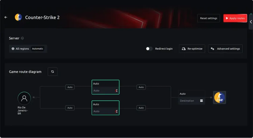 搭配 ExitLag 運行的遊戲