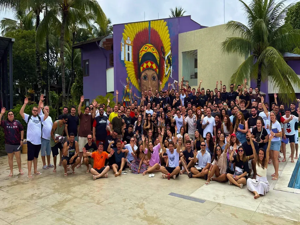 ExitLag team gathered at a company event