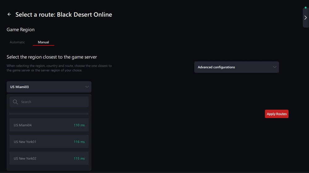 Reduce BDO High Ping