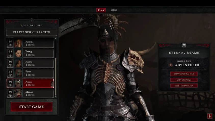 Creating character Diablo IV Creating character Diablo IV
