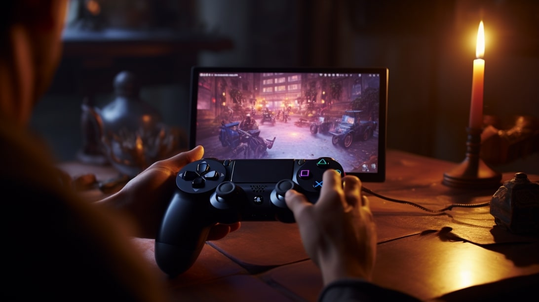 Using a controller to play action games Using a controller to play action games