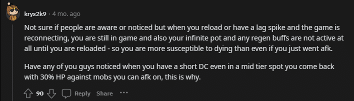 community about bdo lagging