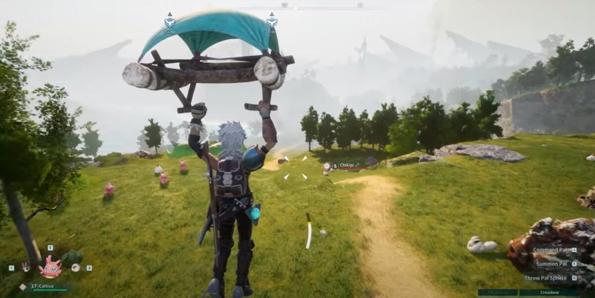 paraglider in game palword