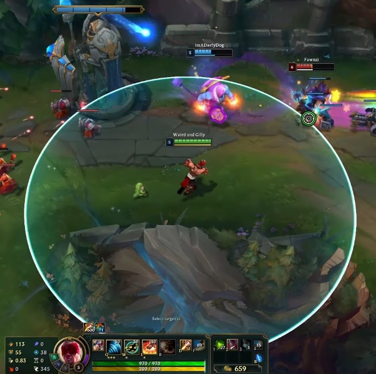 Fighters Example in League of Legends