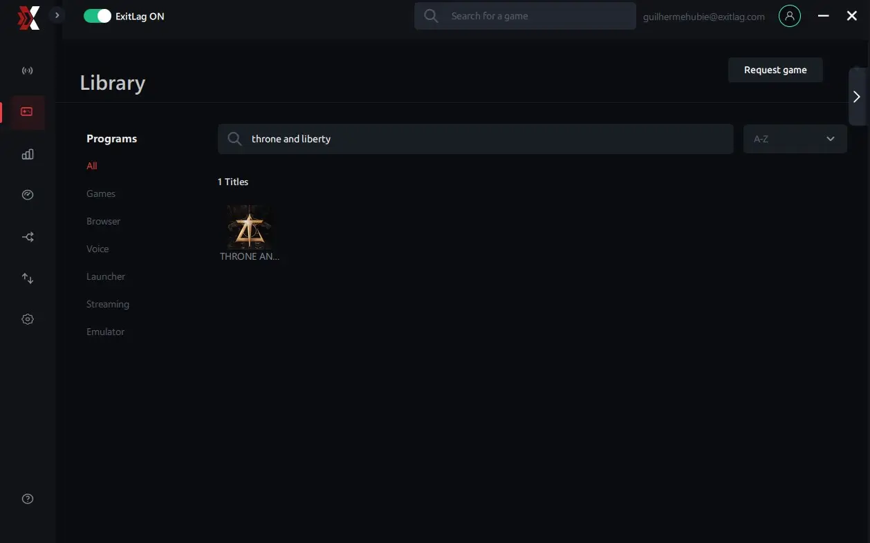 How to play throne and liberty using exitlag