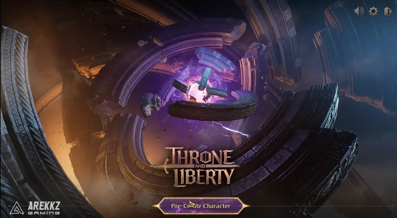 starting to create a character in game throne and liberty