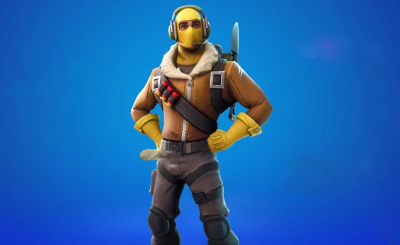 A collection of Fortnite skins for the new season, featuring the popular Raptor skin.