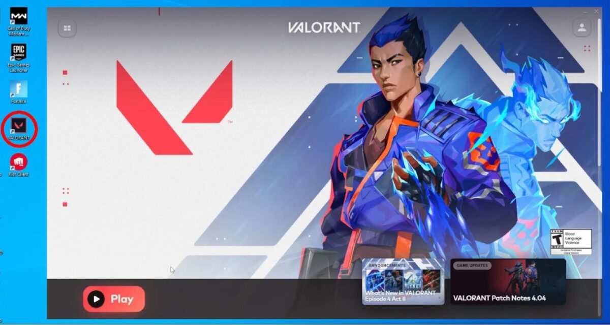 lauching game valorant