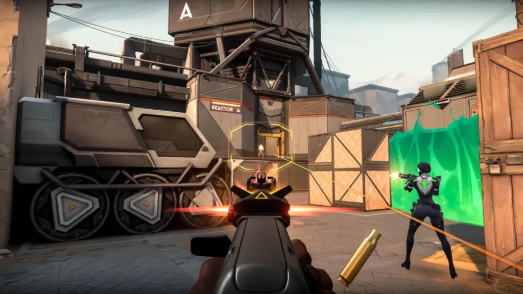 player improving his aim in Valorant