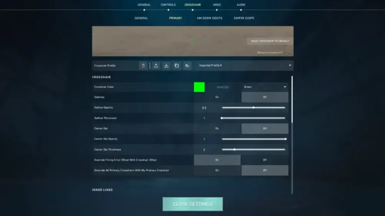 Valorant Crosshair