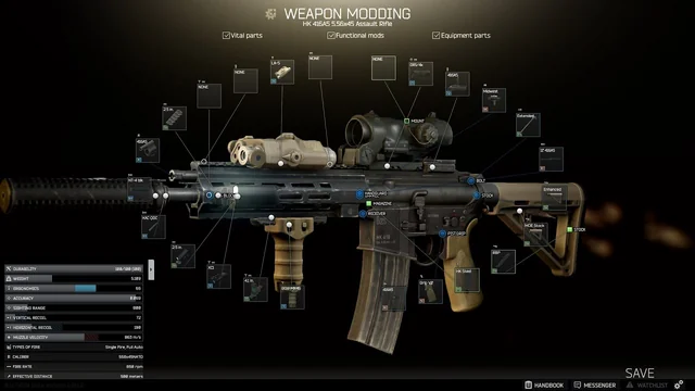 escape from tarkov weapons