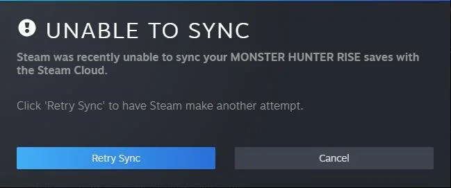 Error Steam Cloud