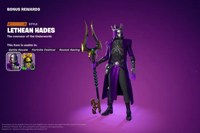 hades fortnite How Does the Hades Skin Look?