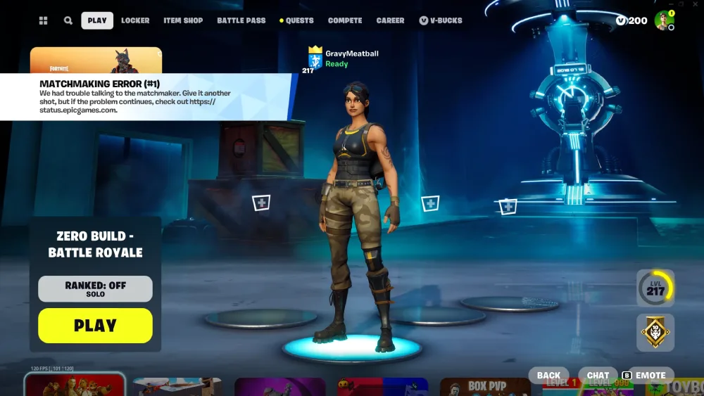 ارور Matchmaking تو فورتنایت چیه و چجوری درستش کنیم؟