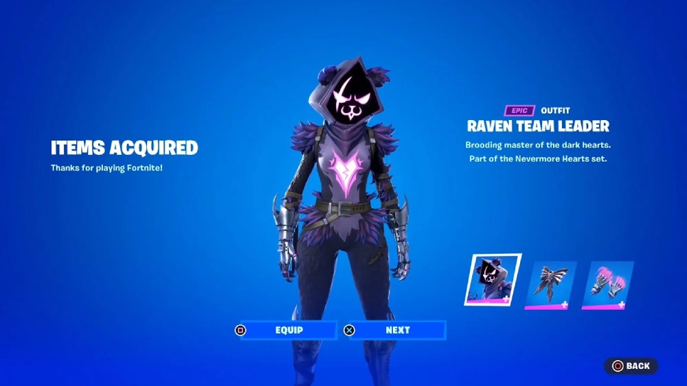 Why the Fortnite raven team leader is a popular team skin