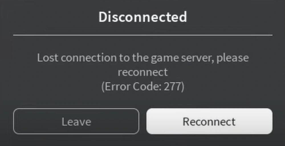 error code 277 roblox Roblox Error 277 on Mobile and Tablet