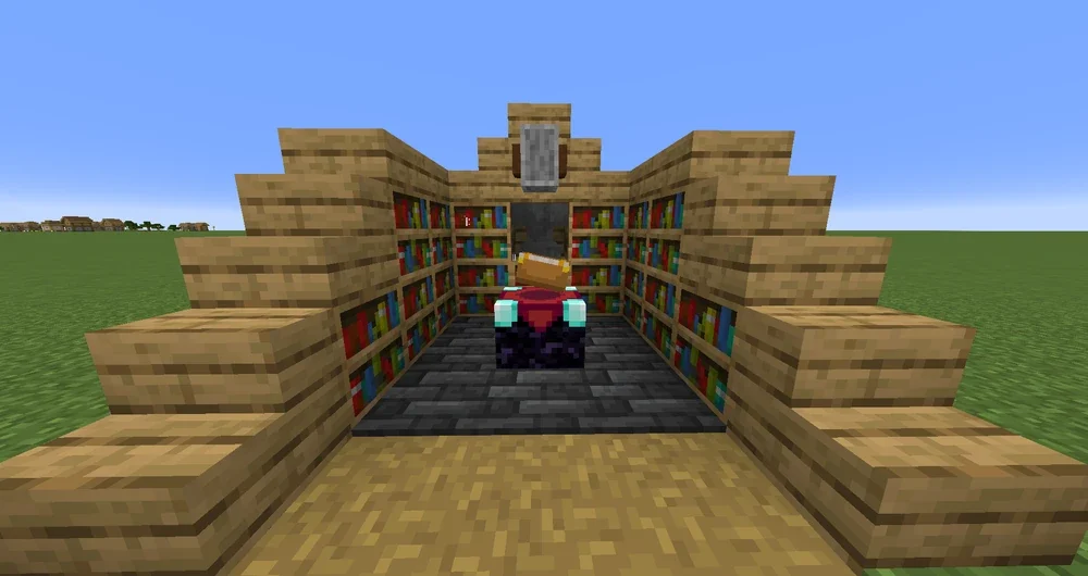 minecraft enchanting table How many bookshelves are needed for an enchantment table