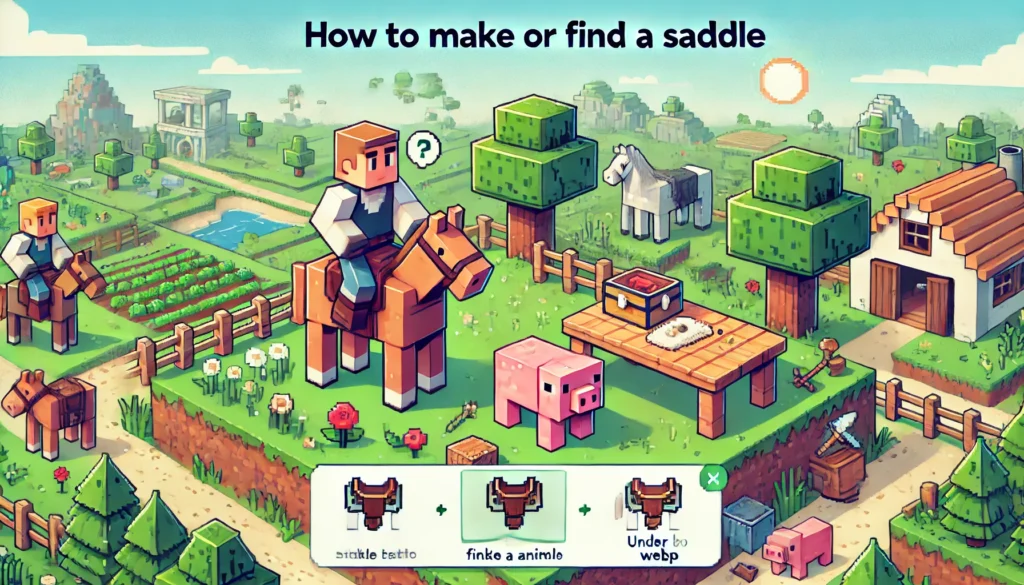 How to Make a Saddle in Minecraft