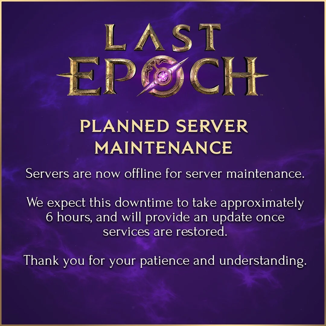 Last epoch server status multiplayer connectivity