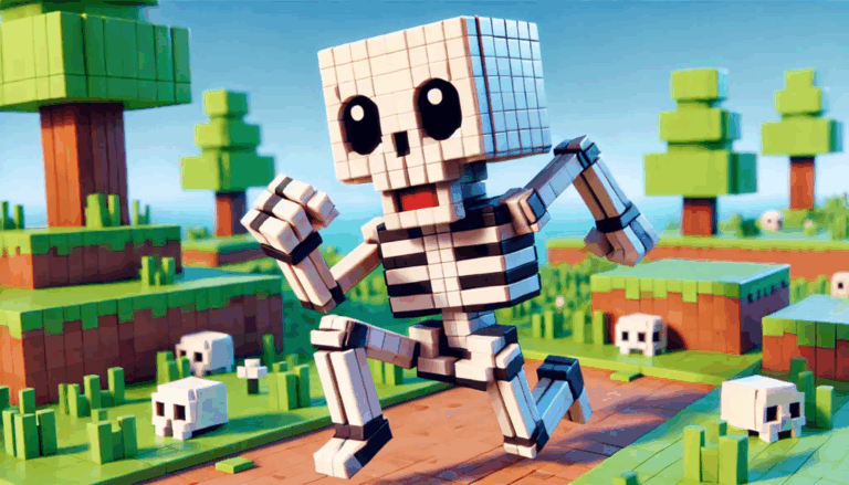 Esqueleto Minecraft: Como Sobreviver e Derrotar Esses Mobs