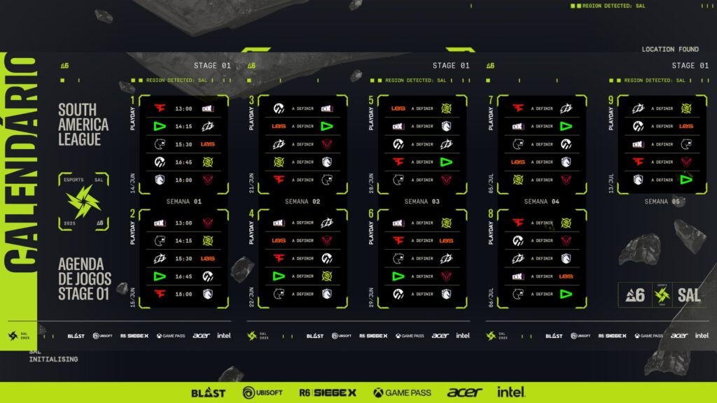 Calendario South America League R6