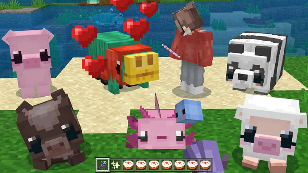 animais no Minecraft