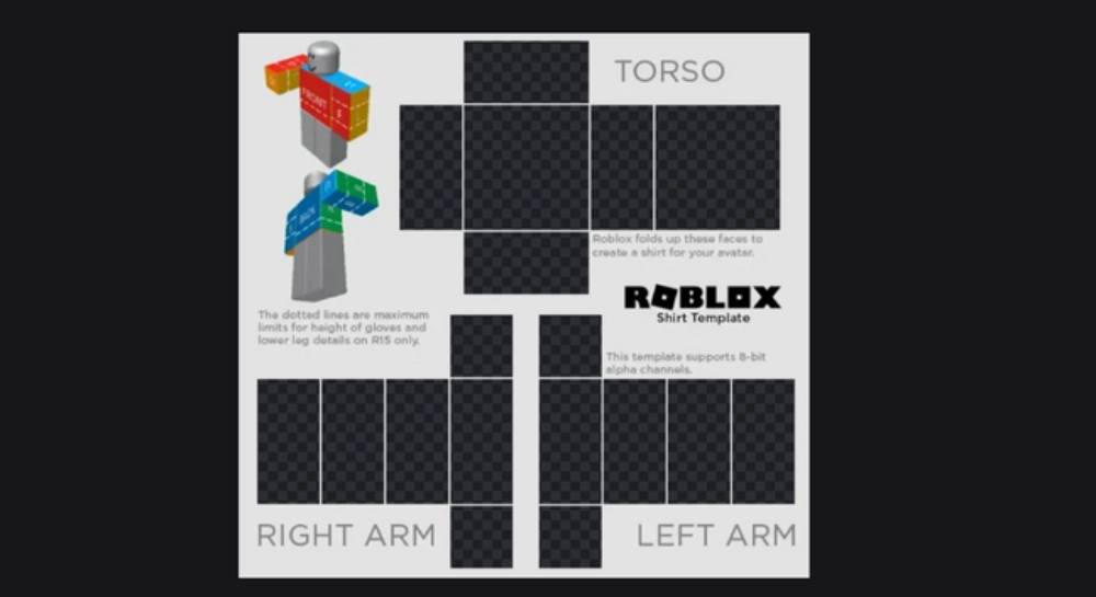 создать футболку в Roblox