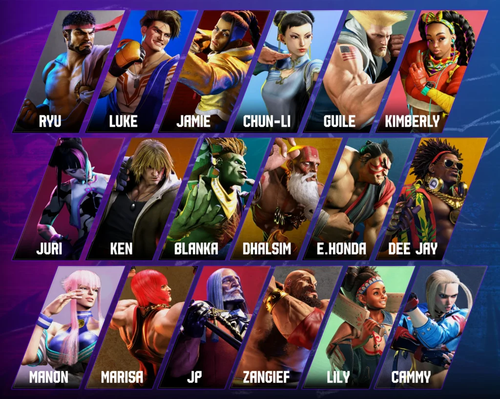 street fighter 6 characters