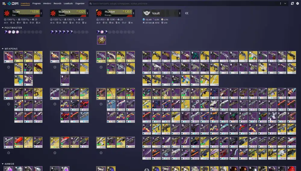 DIM Destiny 2 — Guía completa del Destiny Item Manager
