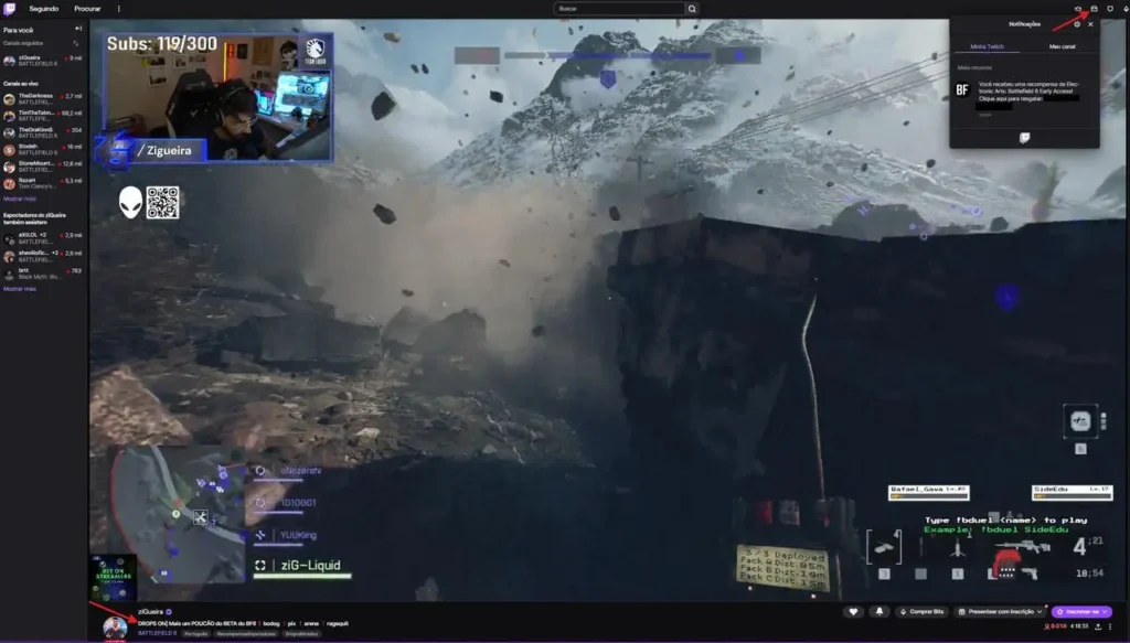 Como conseguir chave do beta aberto do Battlefield 6, na Twitch