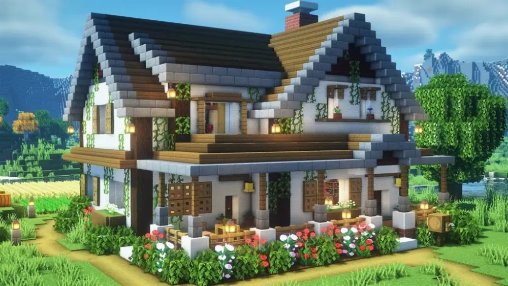 منزل Minecraft لطيف