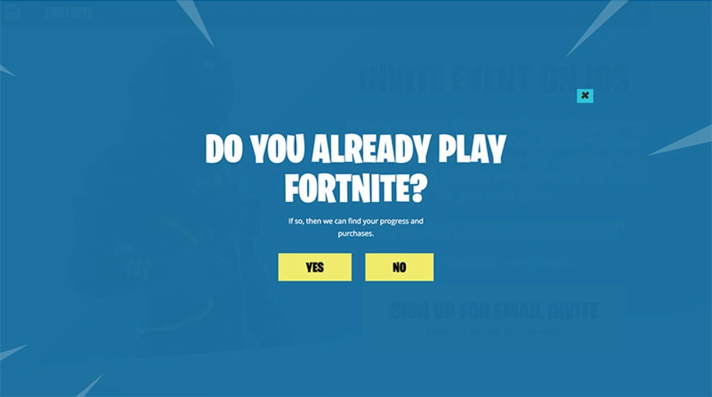 Fortnite 로그인