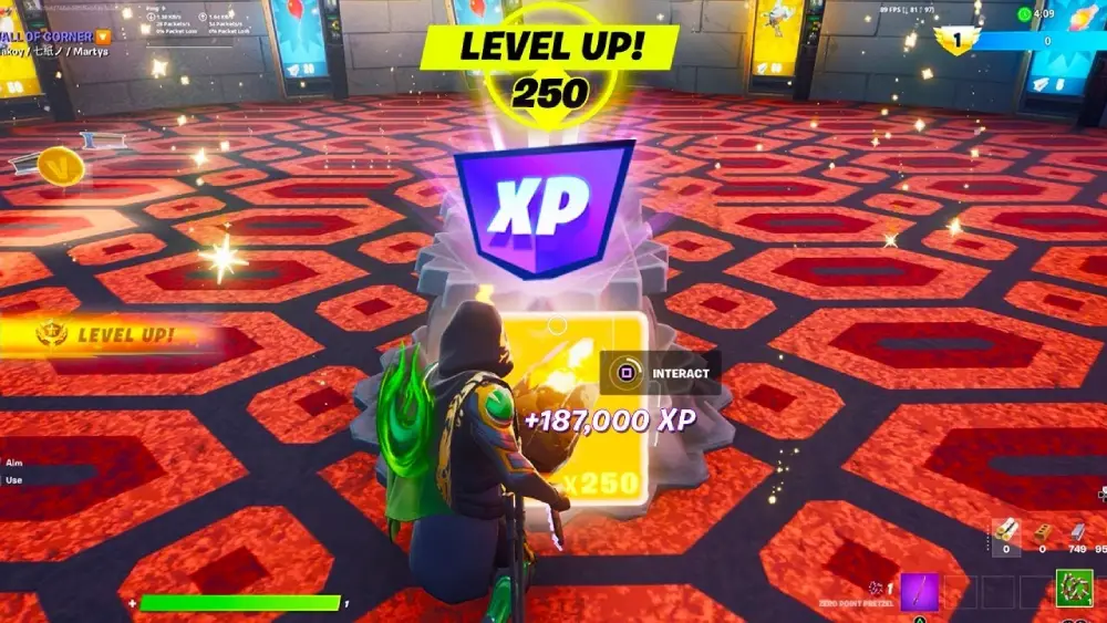 غليتش خبرة فورتنايت