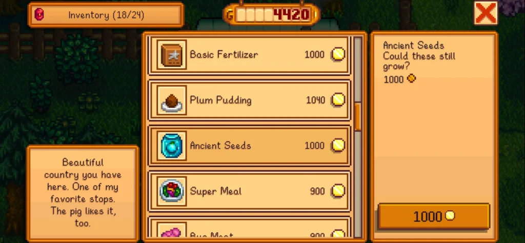 Stardew Valley Ancient Seed