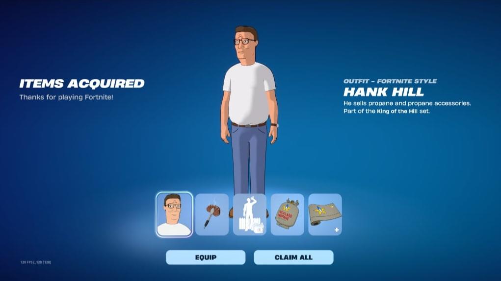 Fortnite Hank Hill Skin