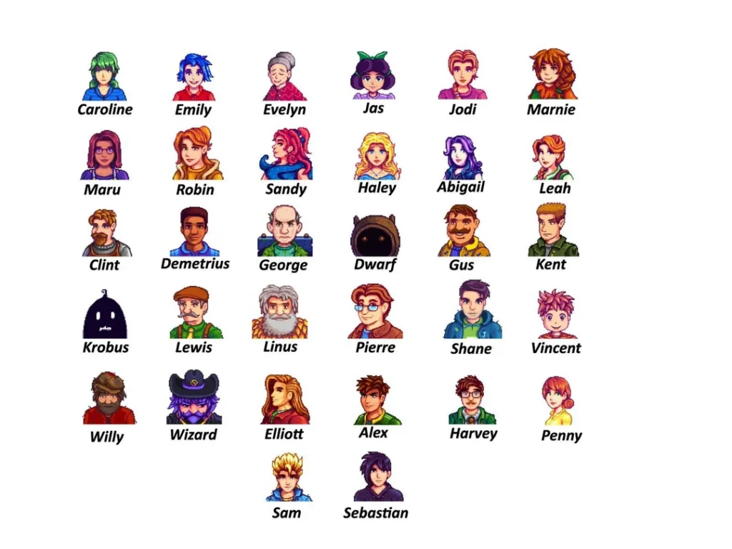 персонажи stardew valley