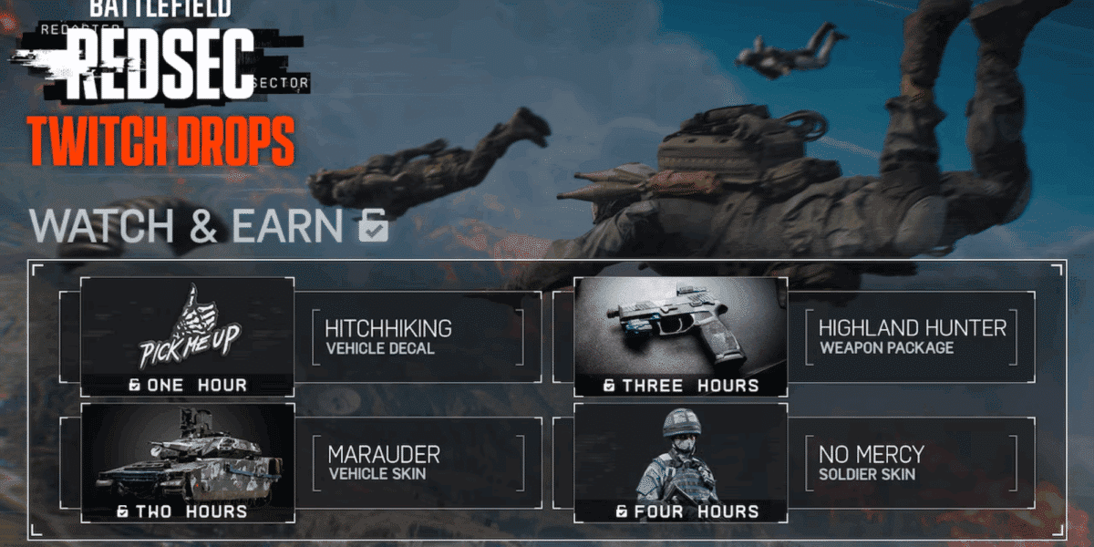Battlefield 6 Twitch Drops: как получить все эксклюзивные награды