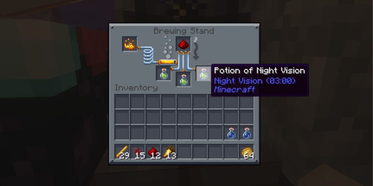 How to Make a Night Vision Potion in Minecraft