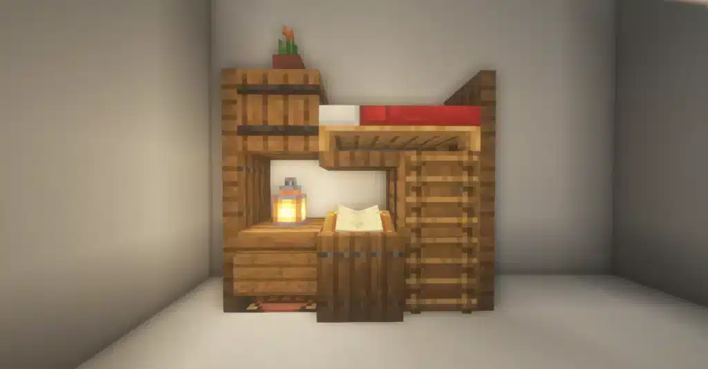 кровать в Minecraft
