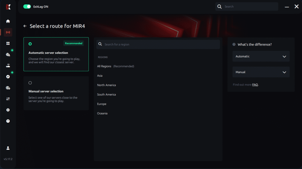 Select server MIR4
