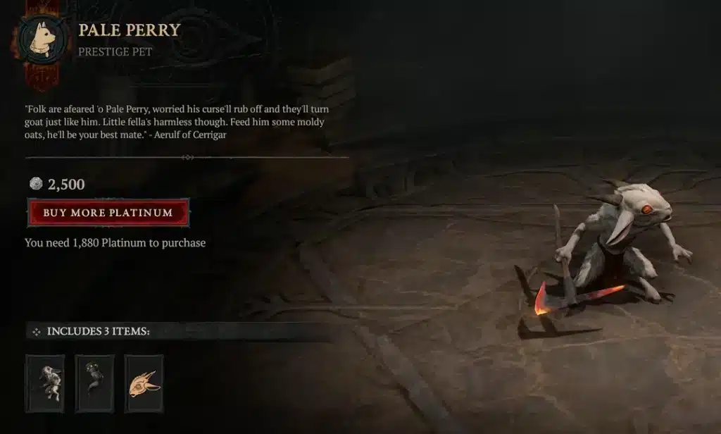 Питомцы Diablo 4
