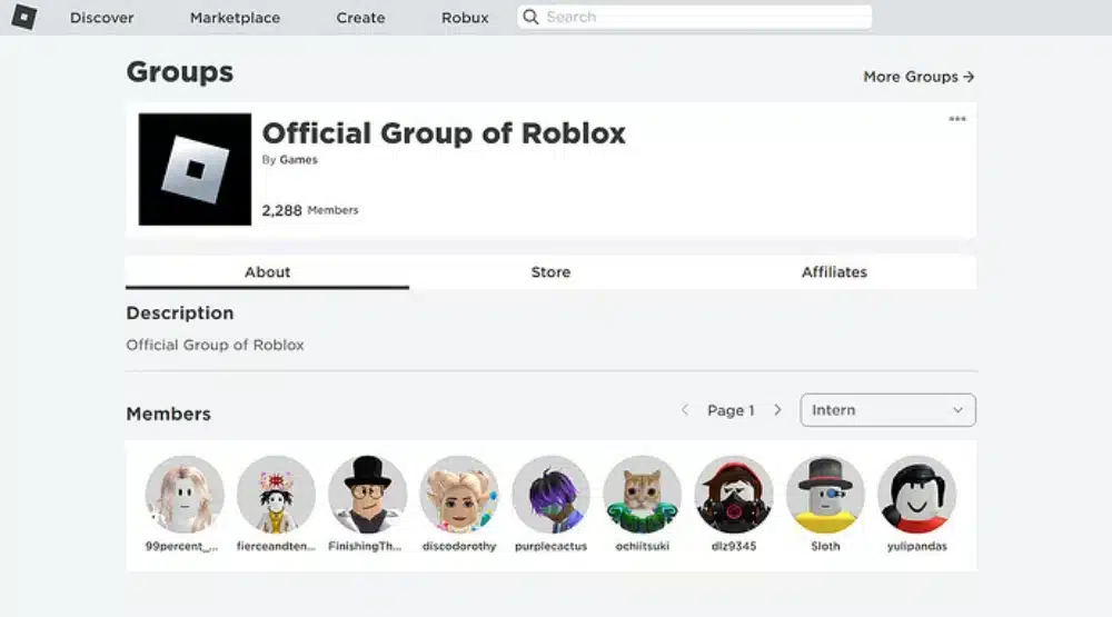  unirse a un grupo en Roblox
