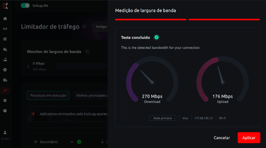 Teste de Velocidade Exitlag