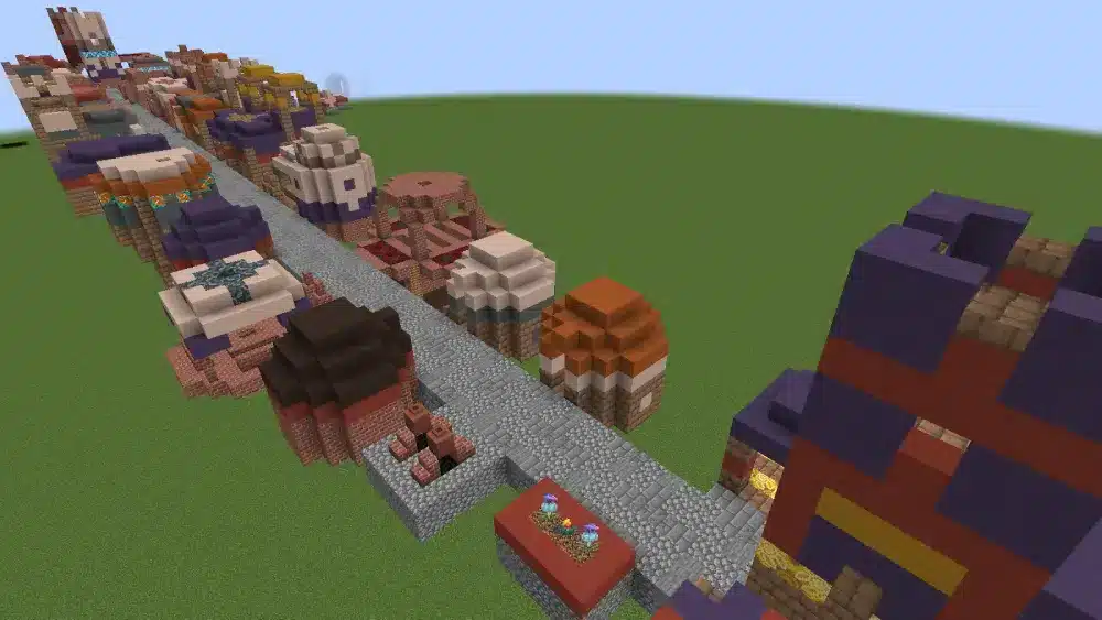 trilhas arqueológicas Minecraft