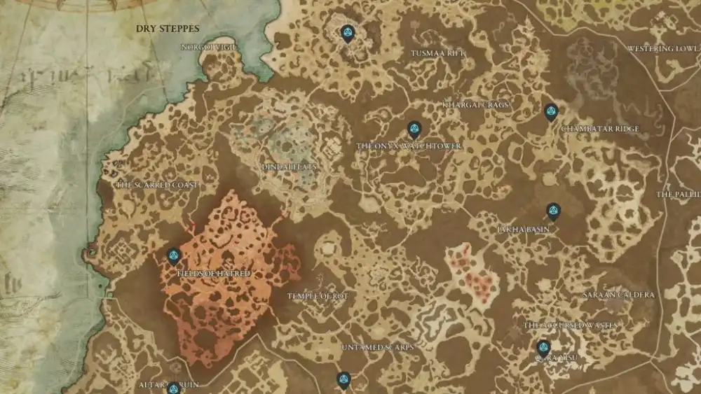 Diablo 4 map