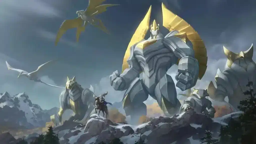 Demacia, região da atualização 26.1 do LoL