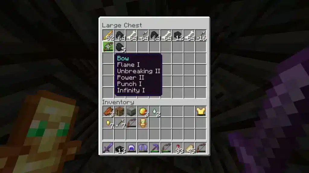 كيفية صنع القوس في Minecraft