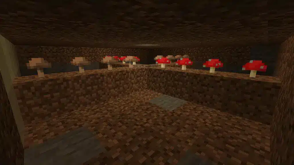  زراعة الفطر في Minecraft