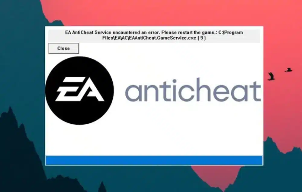 EA AntiCheat 오류 발생

