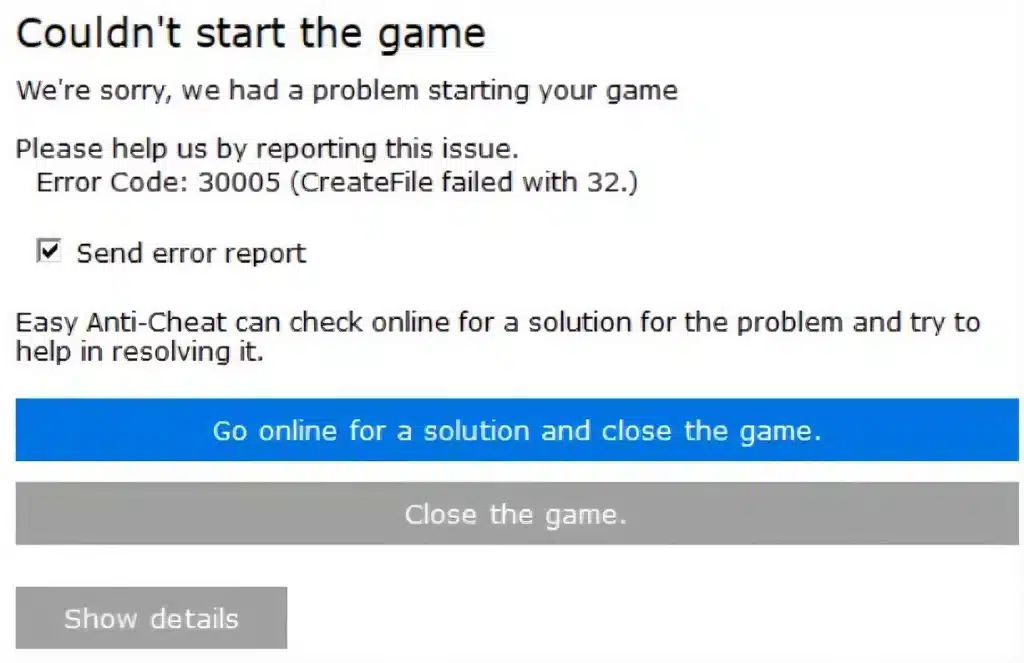 ARC Raiders Error Code 30005: Causes, Meaning, and Fixes